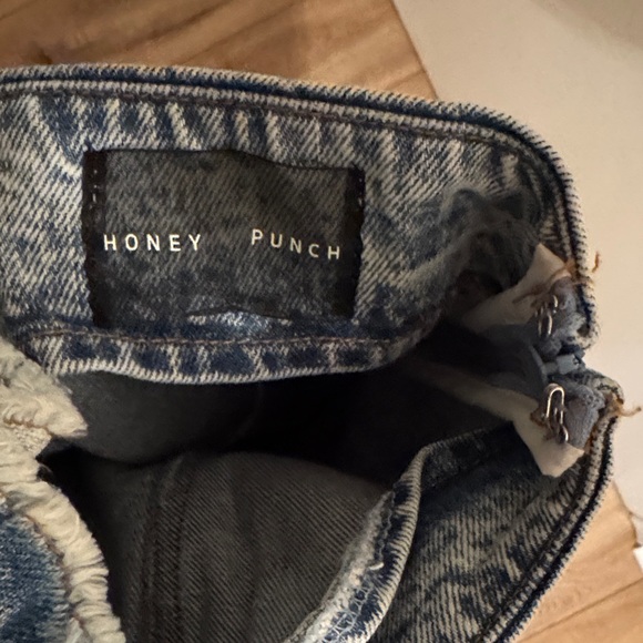 Denim Ruffle Romper - Picture 2 of 3